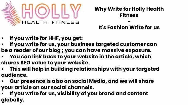 Why Write for Holly Health Fitness - It's Fashion Write for us